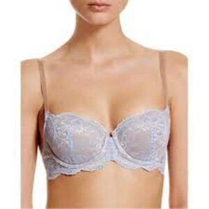 ✅ ThirdLove‎ 24/7 Lace Balconette Bra LIGHT BLUE LACE SIZE 34C 1/2